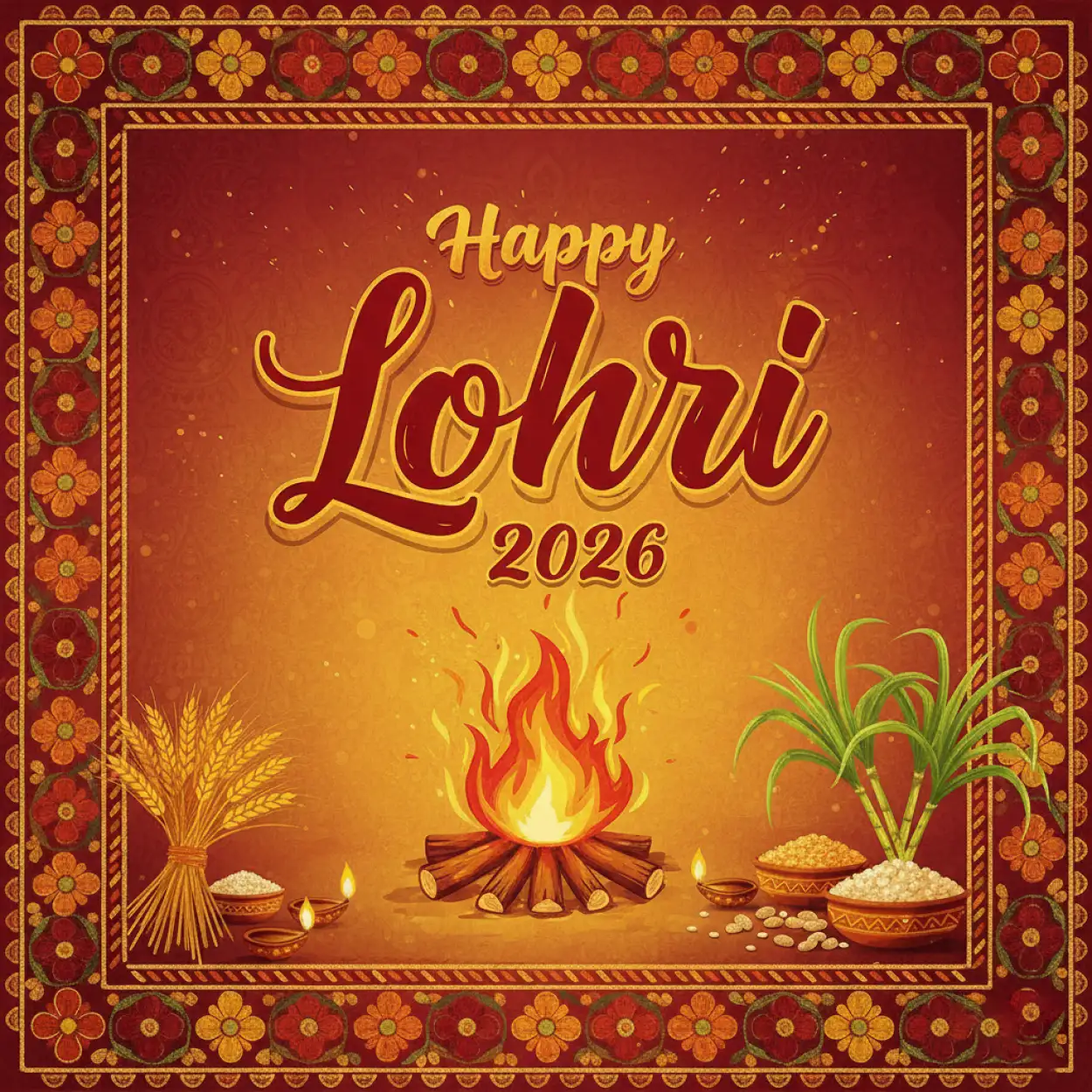 Free Download Happy Lohri 2026 Greetings Web Story - High Quality Happy Lohri 2026 Greetings Image