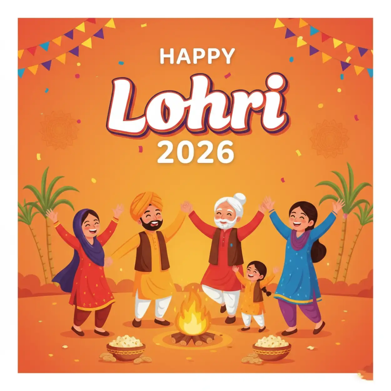 Free Download Happy Lohri 2026 Greetings - High Quality Happy Lohri 2026 Greetings Image