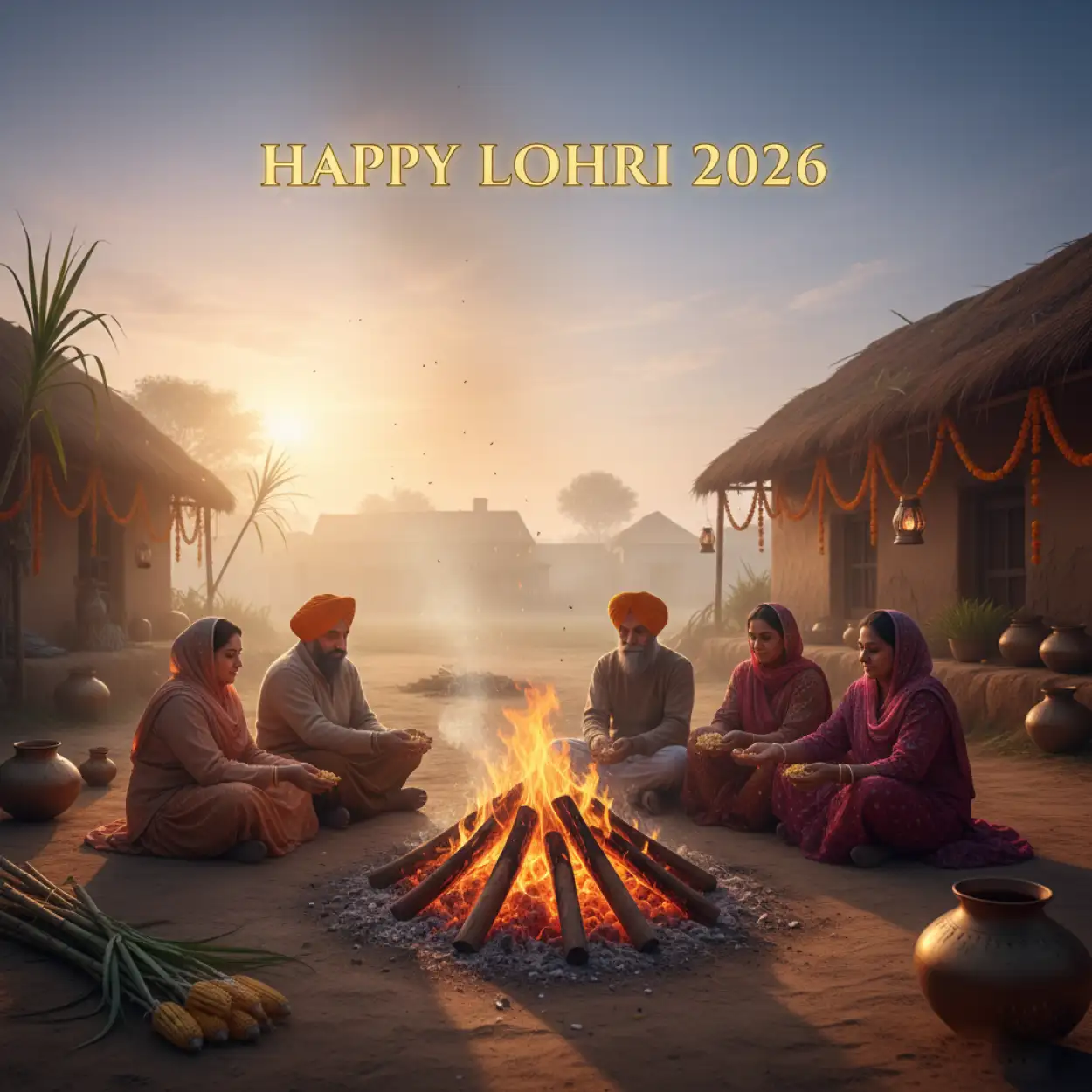 Free Download Happy Lohri 2026 Indian Festival Wallpaper - High Quality Happy Lohri 2026 Image