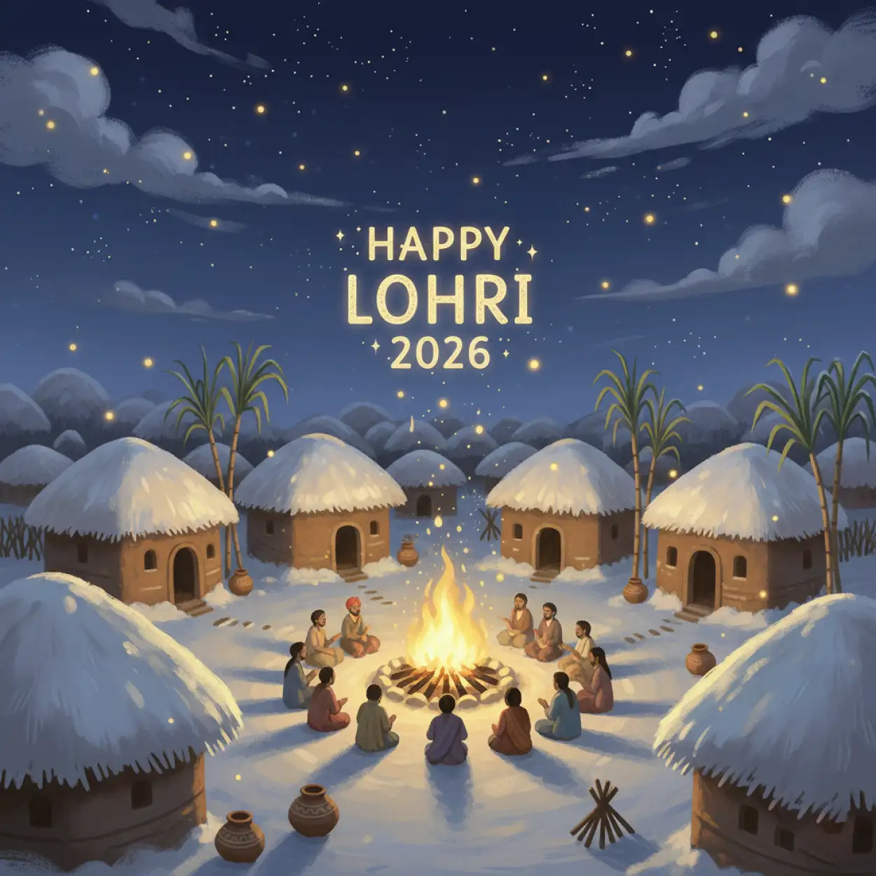 Free Download Happy Lohri 2026 Shayari - High Quality Happy Lohri 2026 Image