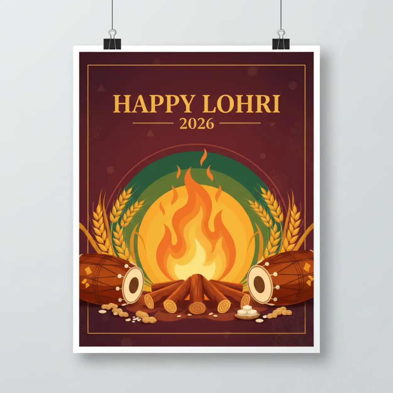 Free Download Happy Lohri 2026 Traditional Food Images - High Quality Happy Lohri 2026 Image