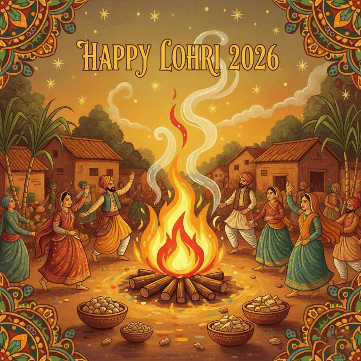 Free Download Happy Lohri 2026 Wishes Free Download - High Quality Happy Lohri 2026 Wishes Image