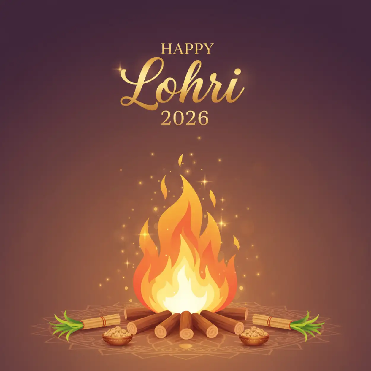 Free Download Happy Lohri 2026 Wishes Festival Poster Download - High Quality Happy Lohri 2026 Wishes Image