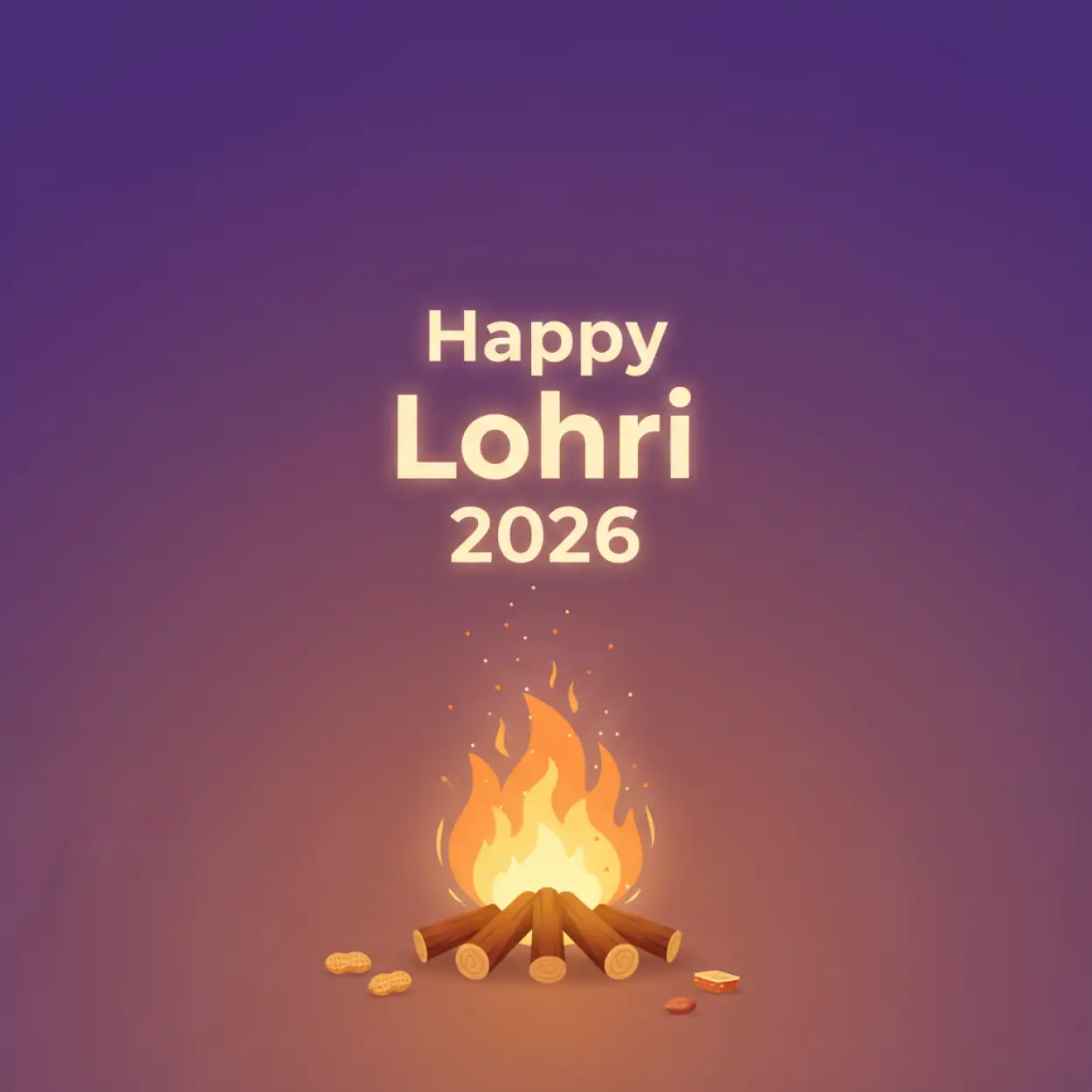 Free Download Happy Lohri 2026 Wishes For Instagram Post - High Quality Happy Lohri 2026 Wishes Image