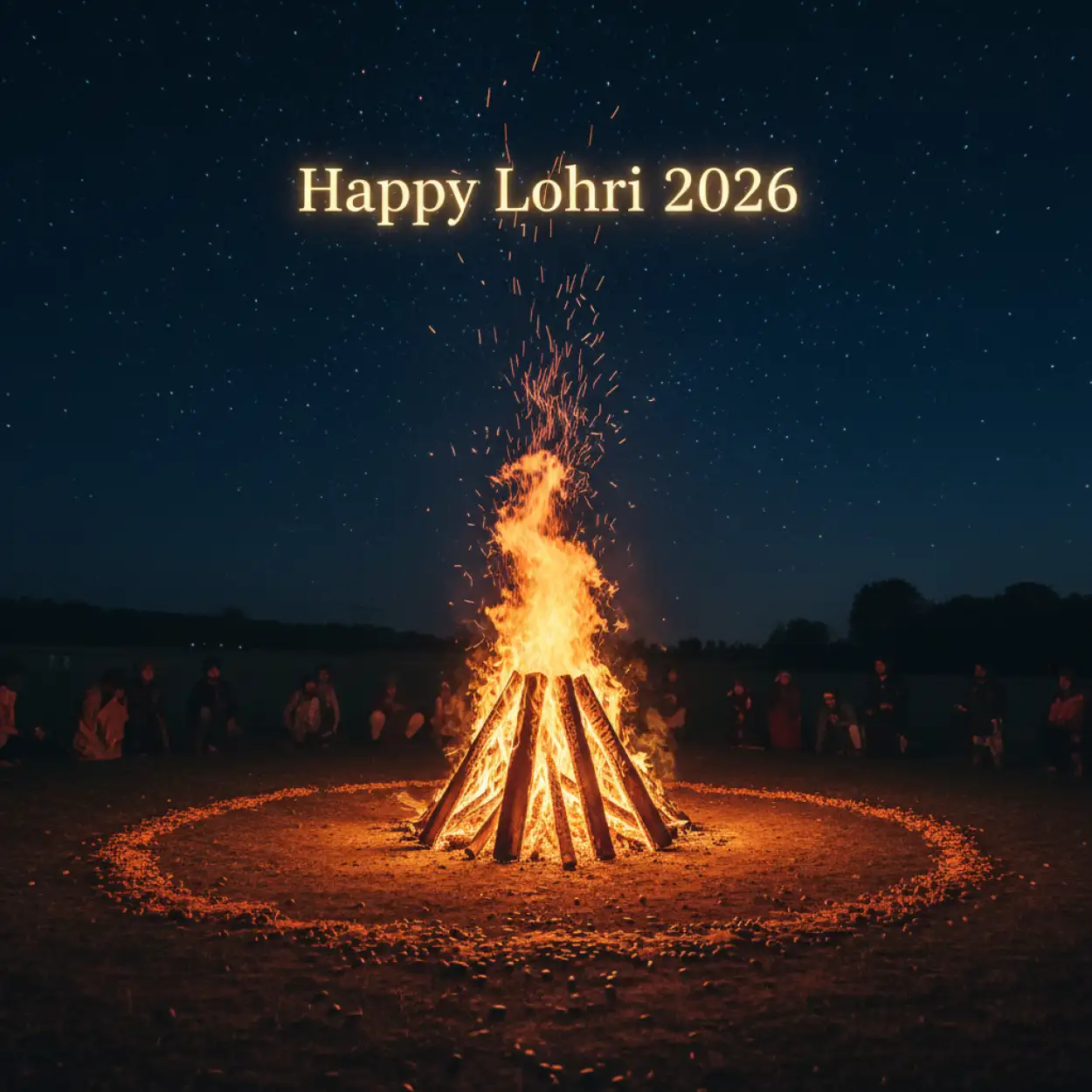 Free Download Happy Lohri 2026 Wishes Hd Poster Design - High Quality Happy Lohri 2026 Wishes Image