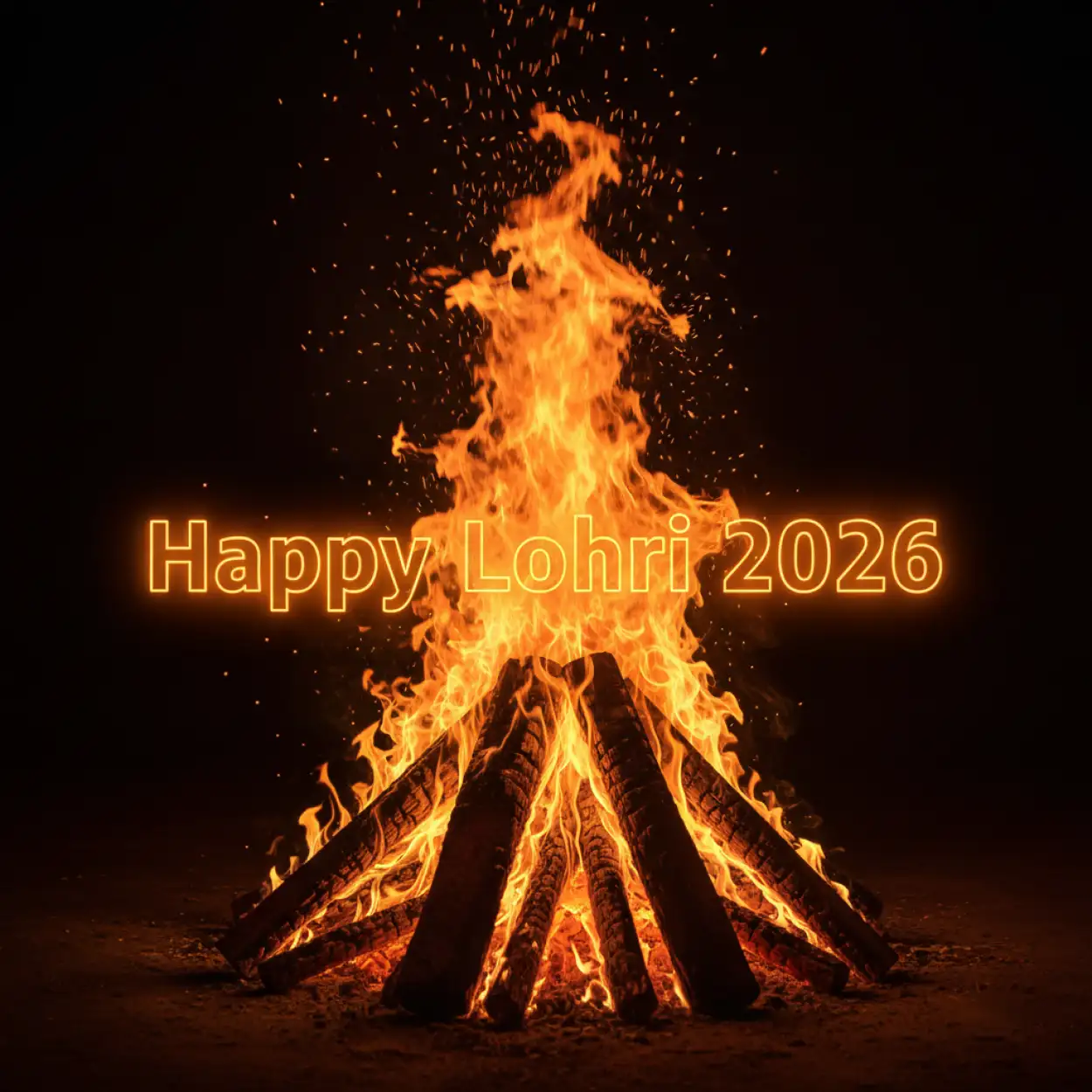 Free Download Happy Lohri 2026 Wishes Modern Design - High Quality Happy Lohri 2026 Wishes Image