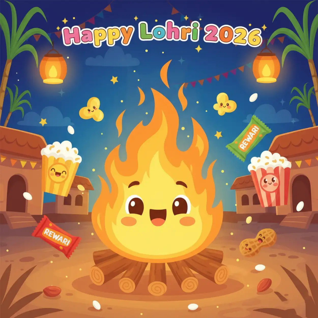 Free Download Happy Lohri 2026 Wishes Status Video Download - High Quality Happy Lohri 2026 Wishes Background
