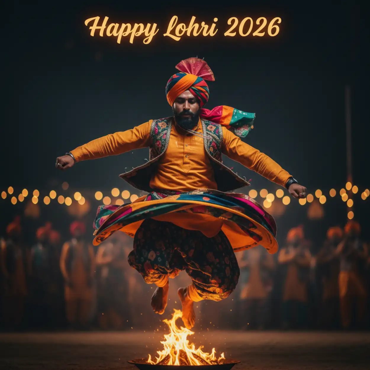 Free Download Happy Lohri Festival Wishes In Hindi 2026 - High Quality Happy Lohri 2026 Image
