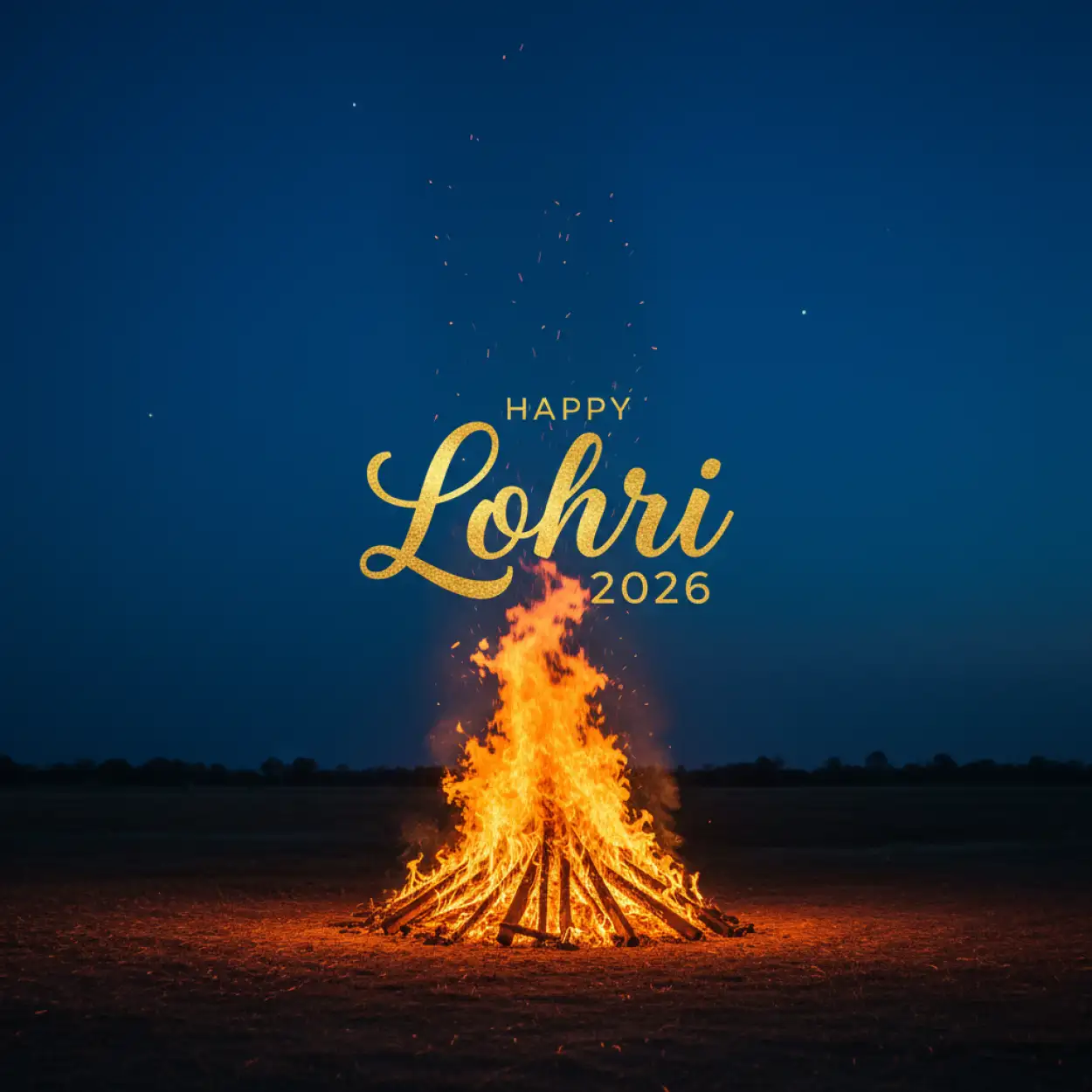 Free Download Happy Lohri Folk Art Design 2026 - High Quality Happy Lohri 2026 Image