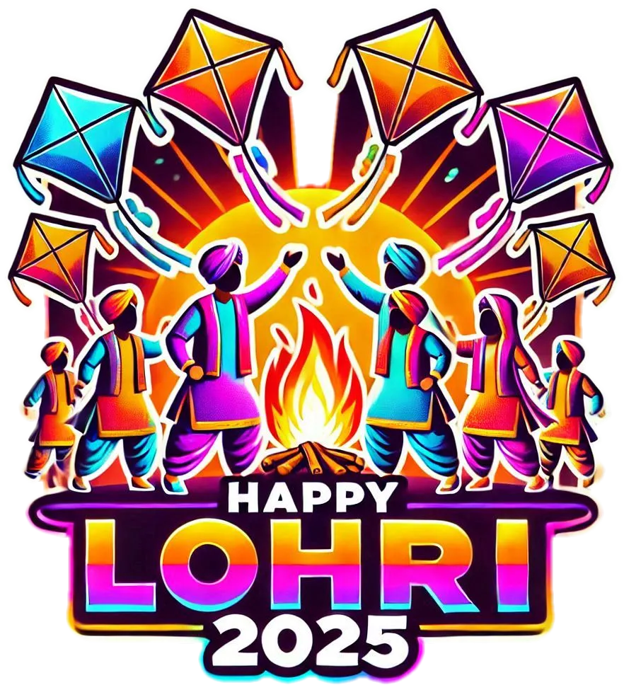 Happy Lohri Png With Traditional Punjabi Symbols - Royalty Free Happy Lohri Png Image | Pngmagic Free Download Happy Lohri Png With Traditional Punjabi Symbols - High Quality Happy Lohri Png PNG Image