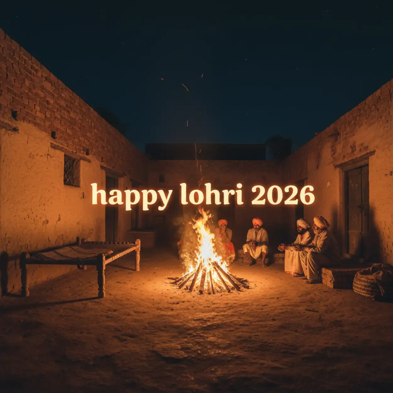 Free Download Happy Lohri Wishes For Baby Girl 2026 - High Quality Happy Lohri 2026 Image