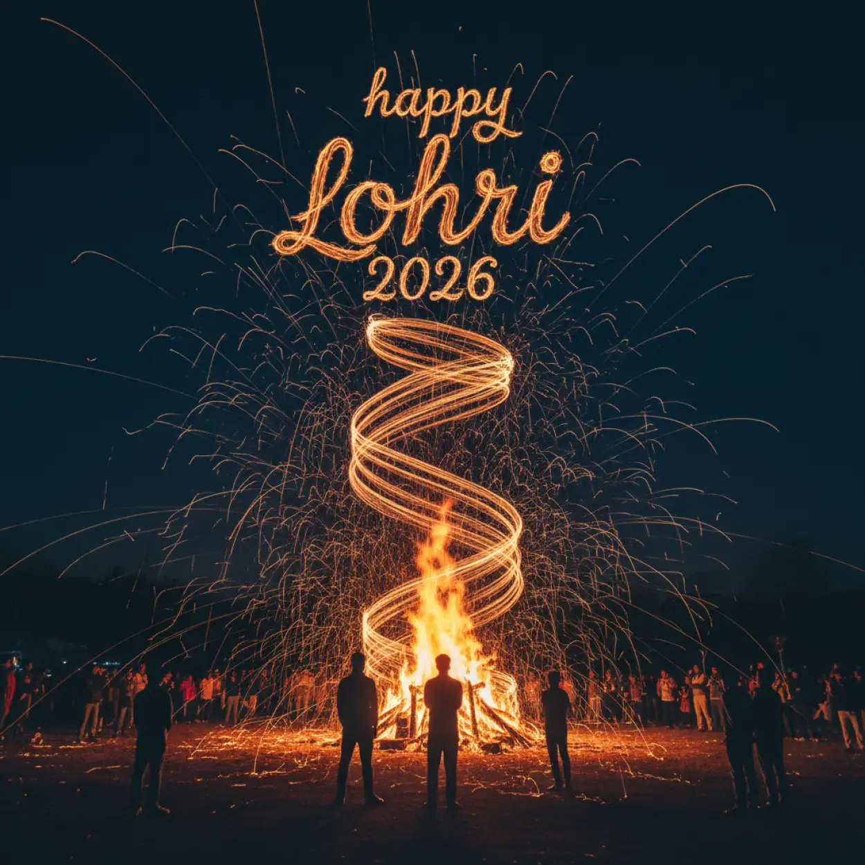 Free Download Happy Lohri Wishes Hd Background 2026 - High Quality Happy Lohri 2026 Background Image