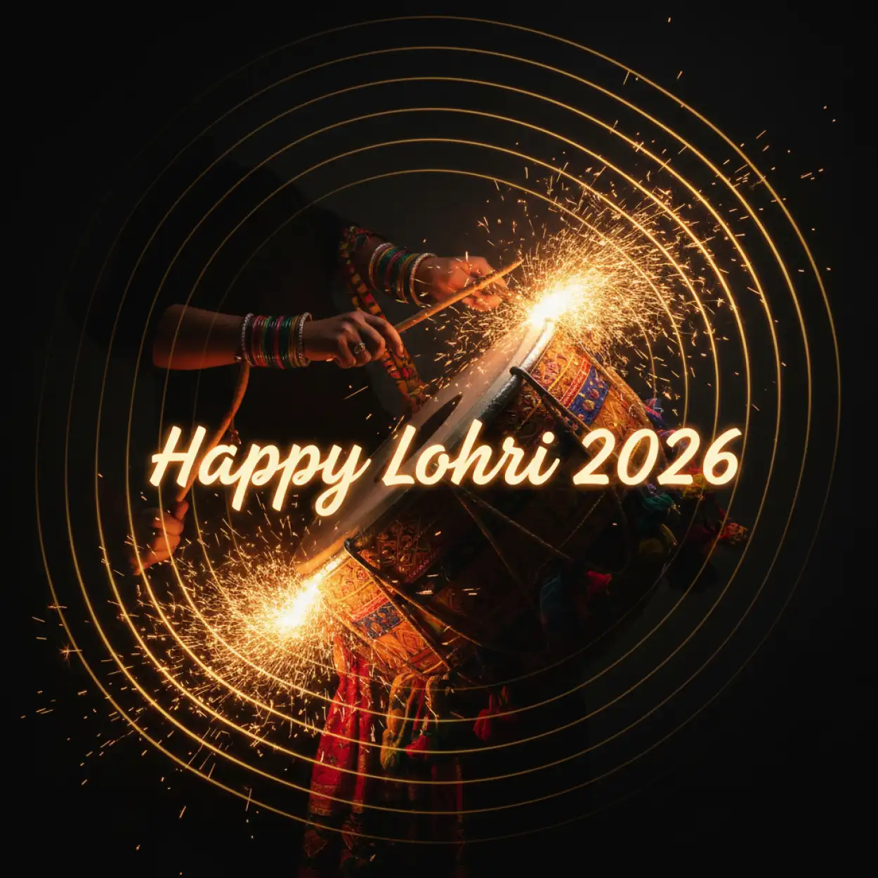 Free Download Happy Lohri Wishes In English 2026 - High Quality Happy Lohri 2026 Image