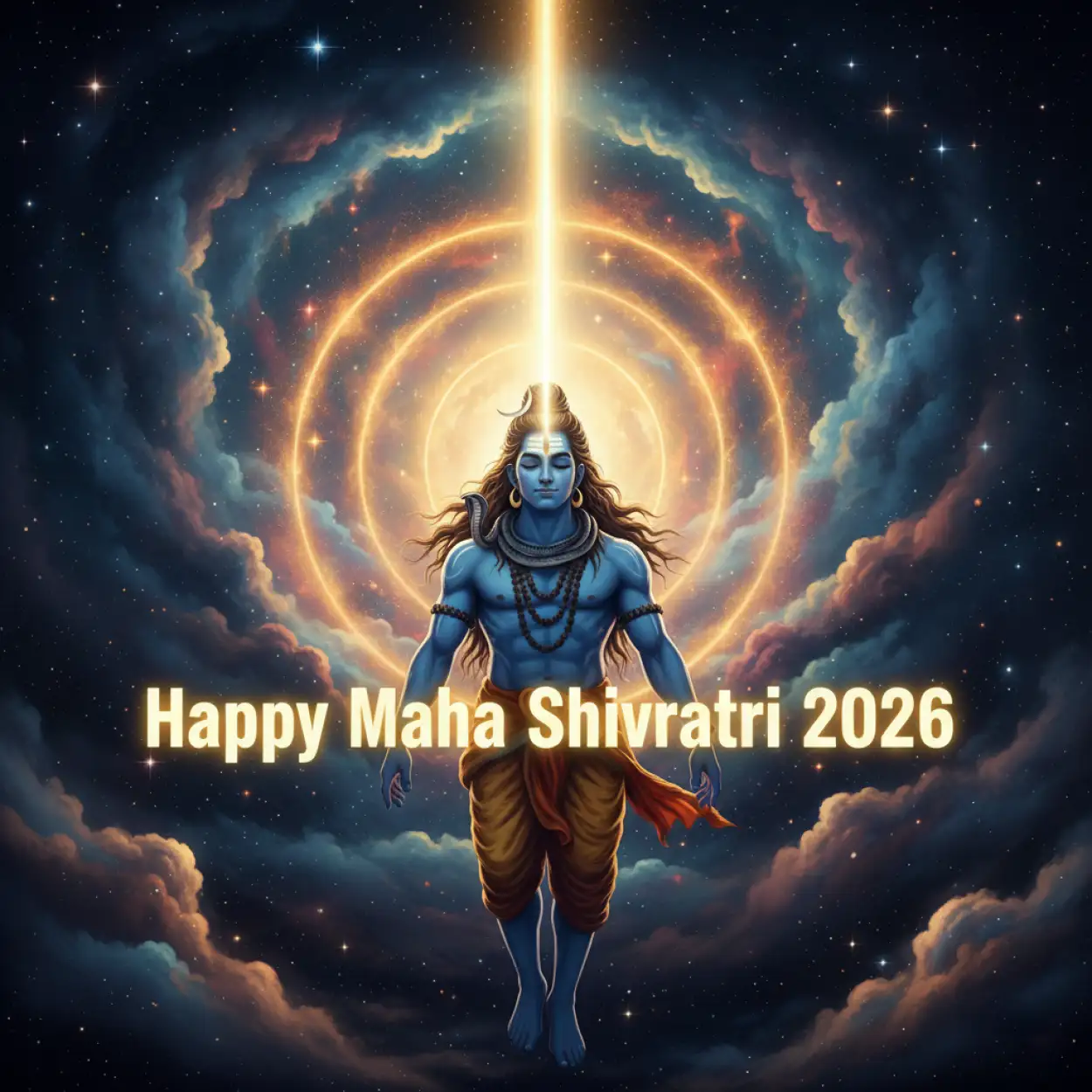 Free Download Happy Maha Shivratri 2026 Facebook Devotional Post - High Quality Happy Maha Shivratri 2026 Facebook Post Background