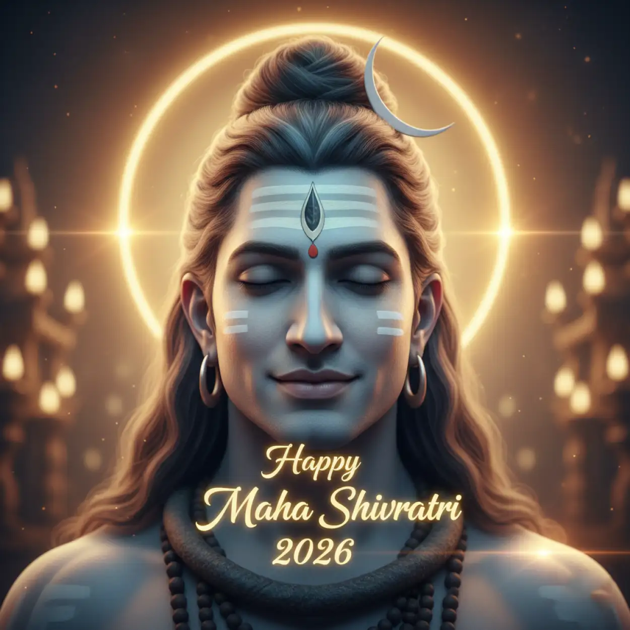 Free Download Happy Maha Shivratri 2026 Facebook Dp Image With Mahadev Blessing - High Quality Happy Maha Shivratri 2026 Facebook Post Background