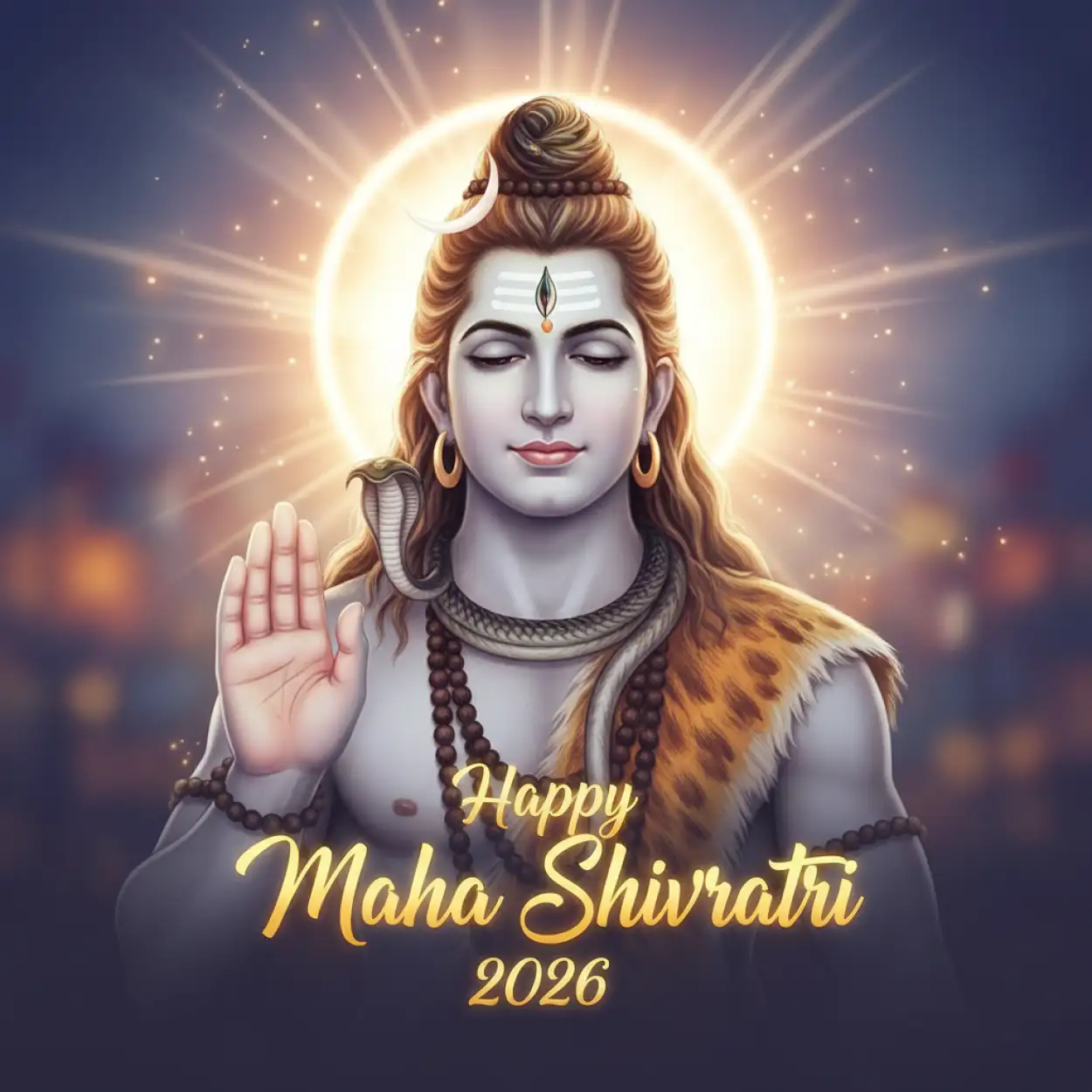 Free Download Happy Maha Shivratri 2026 Facebook Mahadev Wallpaper - High Quality Happy Maha Shivratri 2026 Facebook Post Background