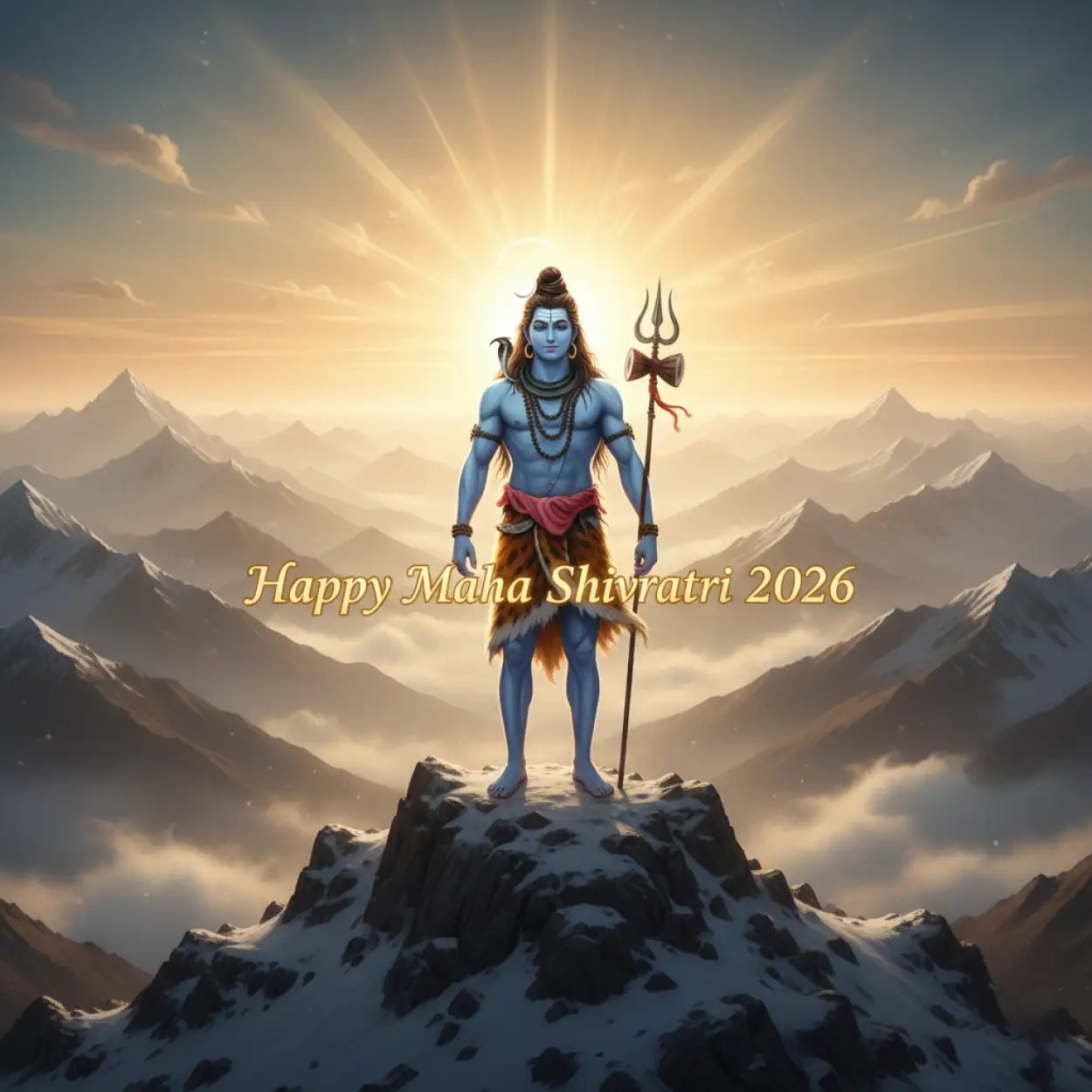 Free Download Happy Maha Shivratri 2026 Facebook Shiv Bhakti Wallpaper - High Quality Happy Maha Shivratri 2026 Facebook Post Background