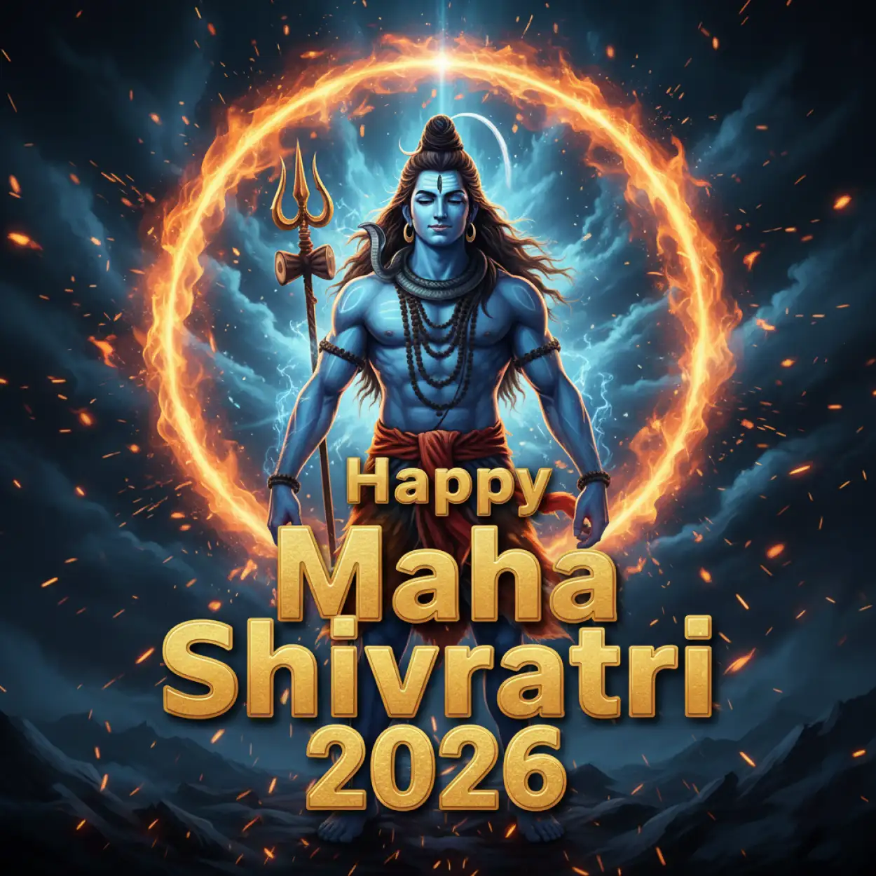 Free Download Happy Maha Shivratri 2026 Facebook Social Media Banner - High Quality Happy Maha Shivratri 2026 Facebook Post Background
