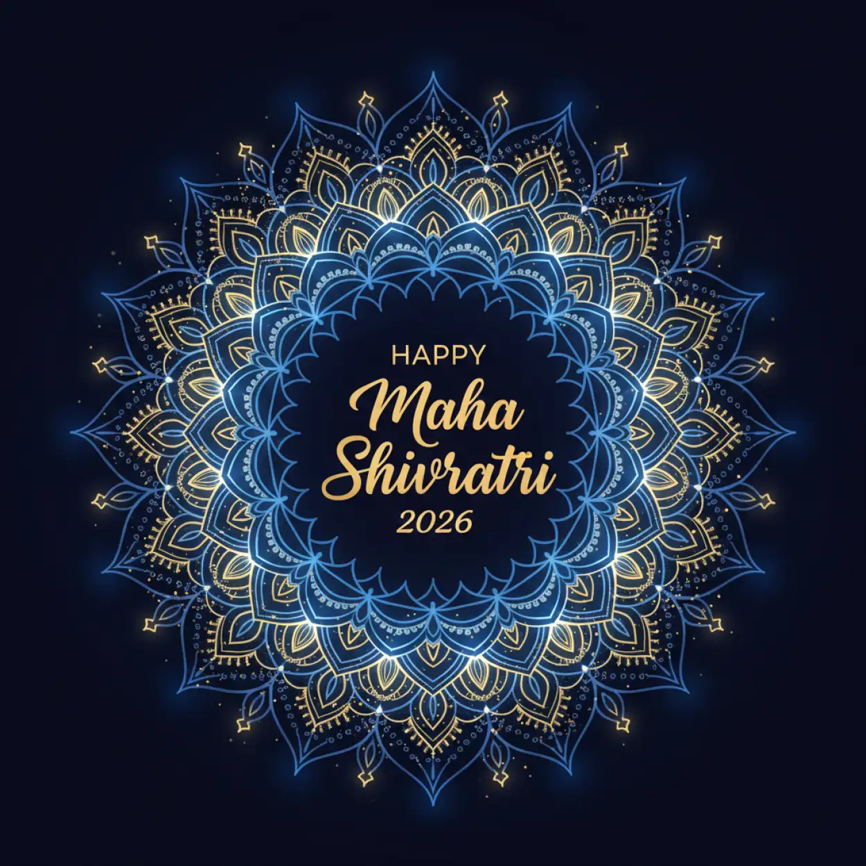 Free Download Happy Maha Shivratri 2026 Glitter Text Design - High Quality Happy Maha Shivratri 2026 Background