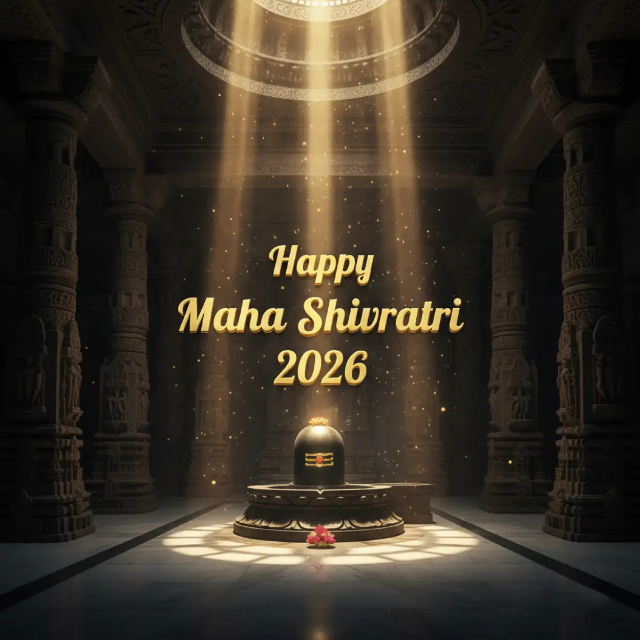 Free Download Happy Maha Shivratri 2026 Temple Background Image - High Quality Happy Maha Shivratri 2026 Background