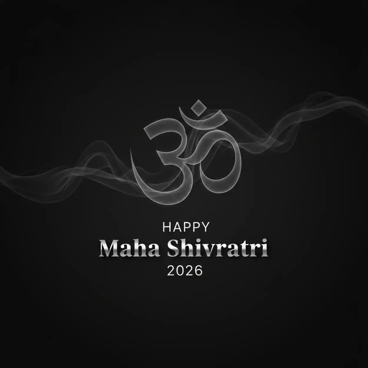 Free Download Happy Maha Shivratri 2026 Typography Design - High Quality Happy Maha Shivratri 2026 Background