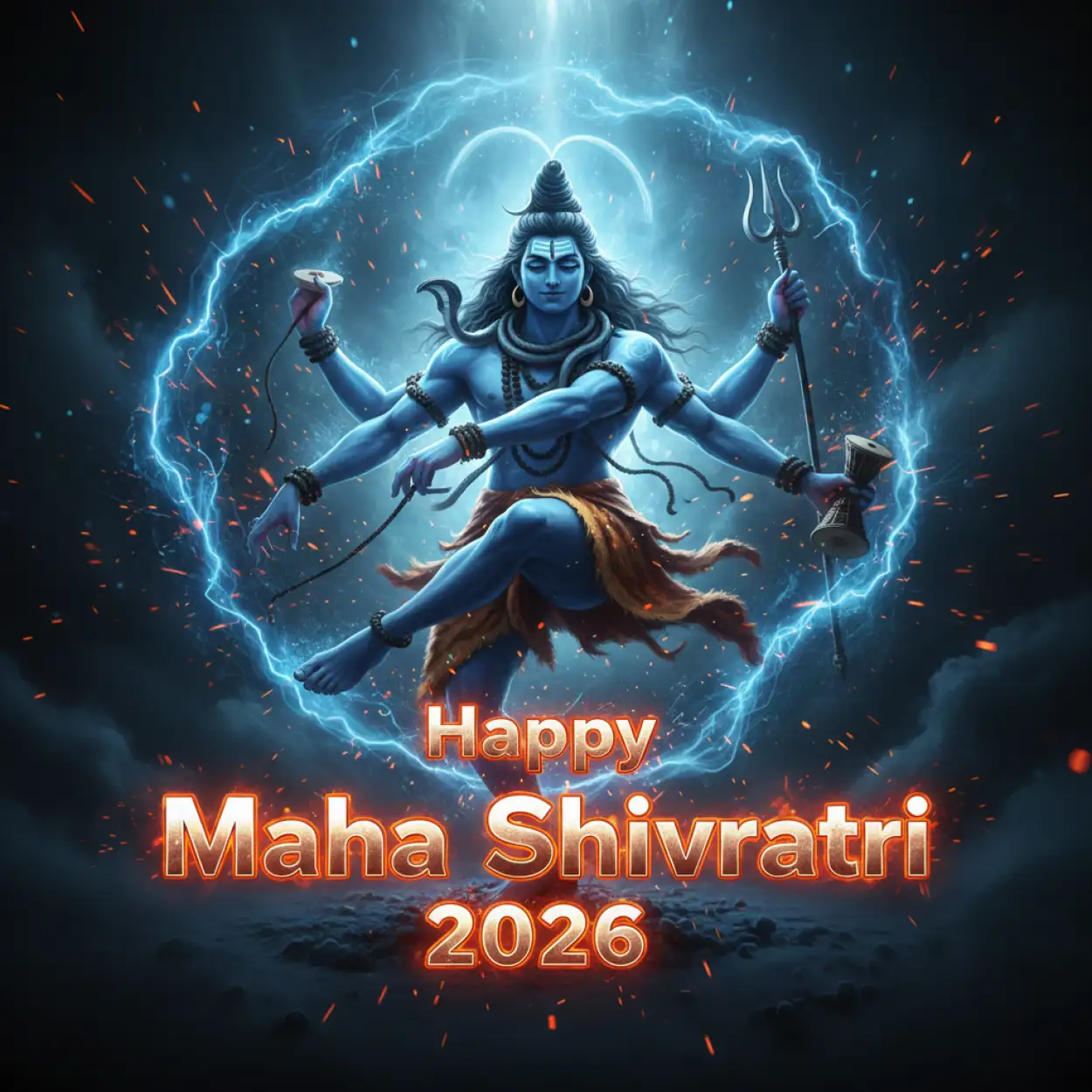 Free Download Happy Maha Shivratri 2026 Vertical Poster Design - High Quality Happy Maha Shivratri 2026 Background