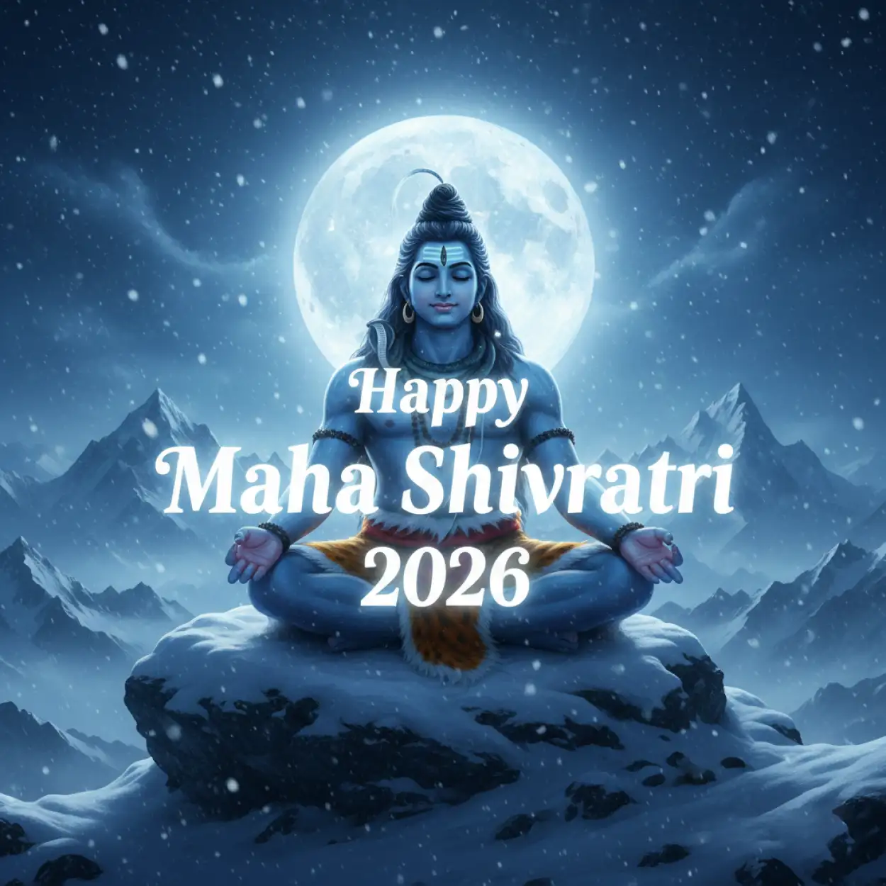Free Download Happy Maha Shivratri 2026 Whatsapp Bhakti Image - High Quality Happy Maha Shivratri 2026 Whatsapp Background