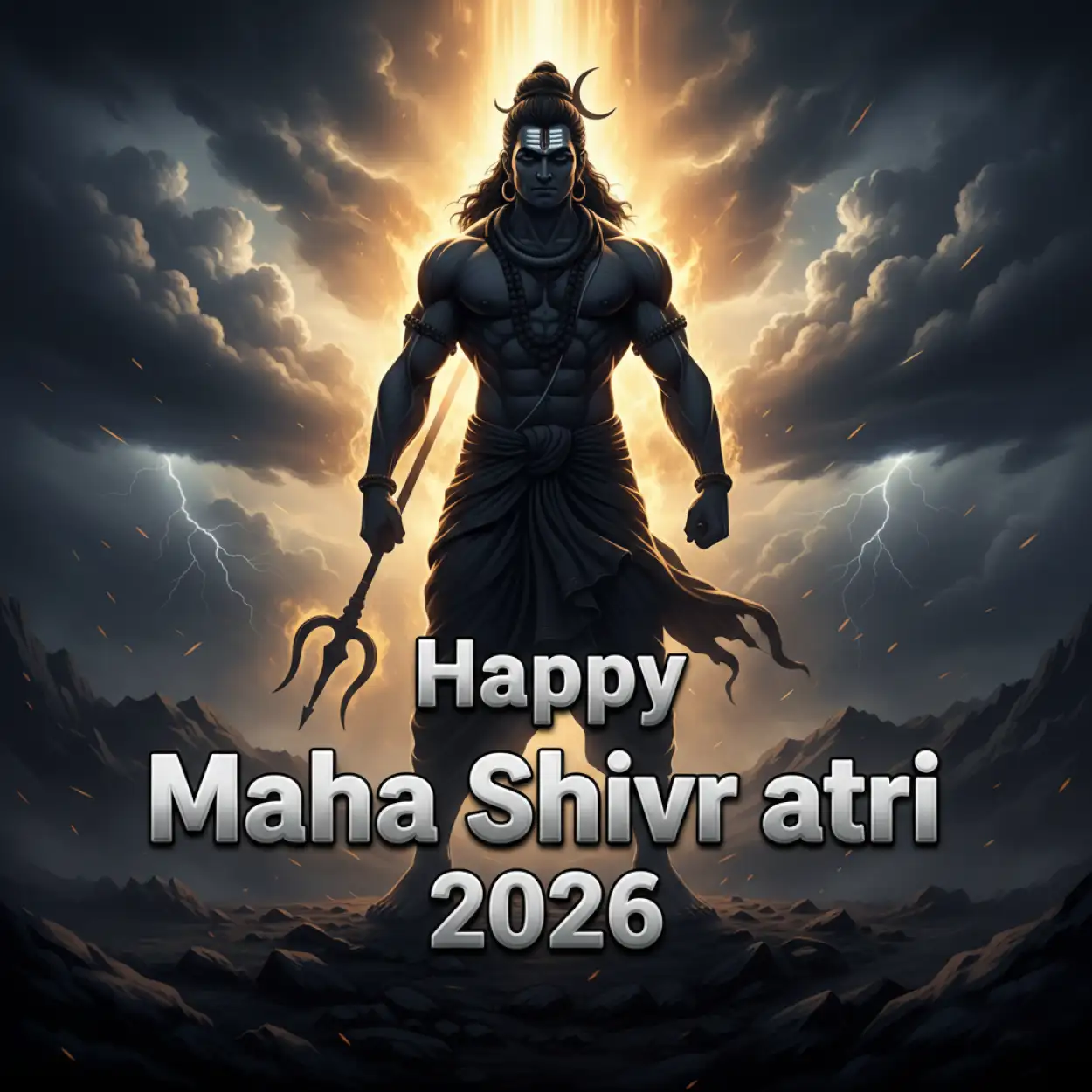 Free Download Happy Maha Shivratri 2026 Whatsapp Creative Poster - High Quality Happy Maha Shivratri 2026 Whatsapp Background
