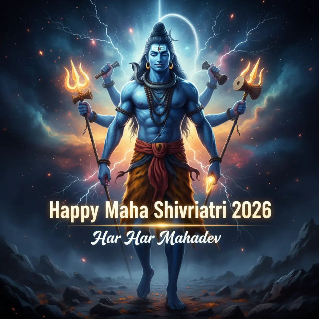 Free Download Happy Maha Shivratri 2026 Whatsapp Mahakal Dp Image - High Quality Happy Maha Shivratri 2026 Whatsapp Background