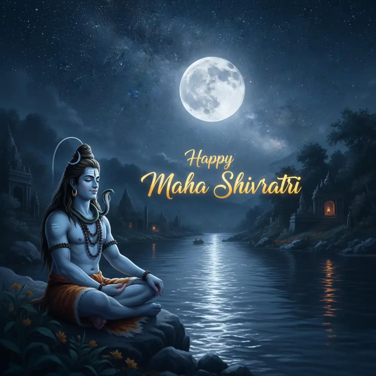 Free Download Happy Maha Shivratri Bhole Baba Wishes - High Quality Happy Maha Shivratri Background