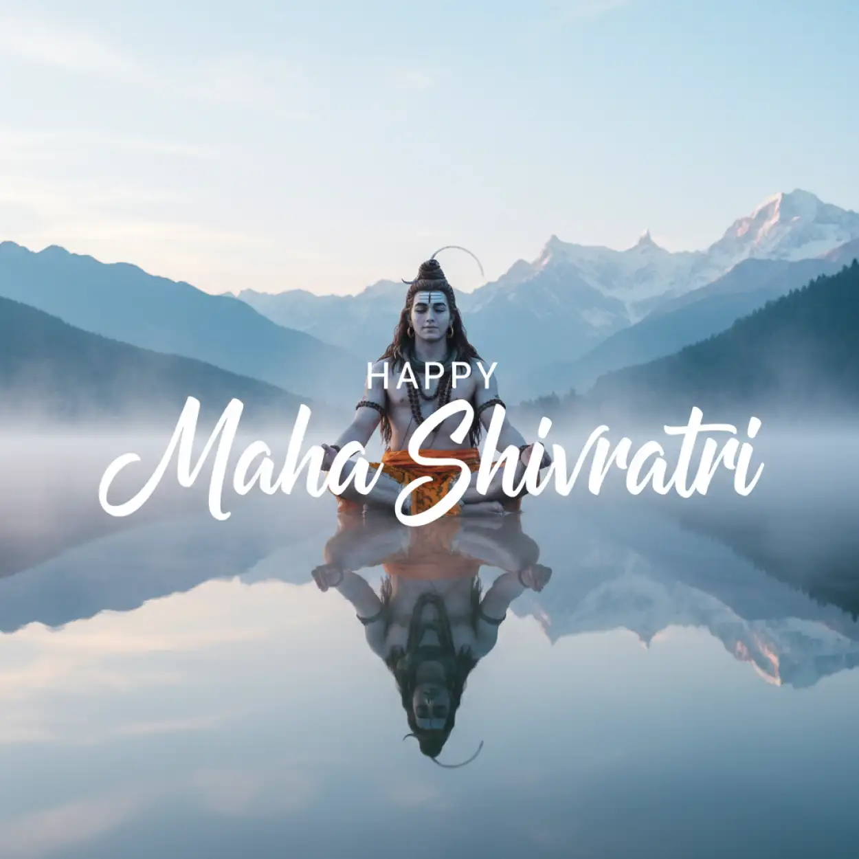 Free Download Happy Maha Shivratri Calm Spiritual Background - High Quality Happy Maha Shivratri Background