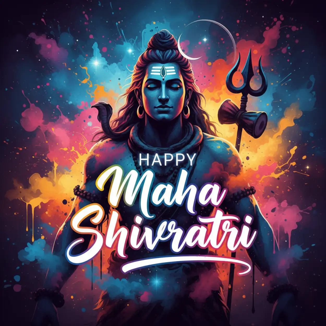 Free Download Happy Maha Shivratri Printable Poster - High Quality Happy Maha Shivratri Background