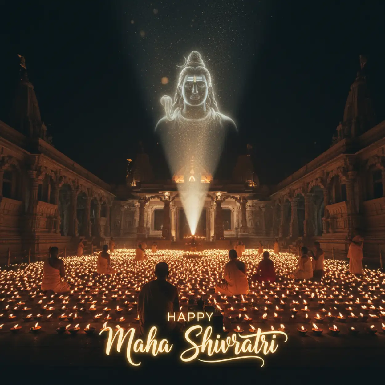 Free Download Happy Maha Shivratri Square Post - High Quality Happy Maha Shivratri Background