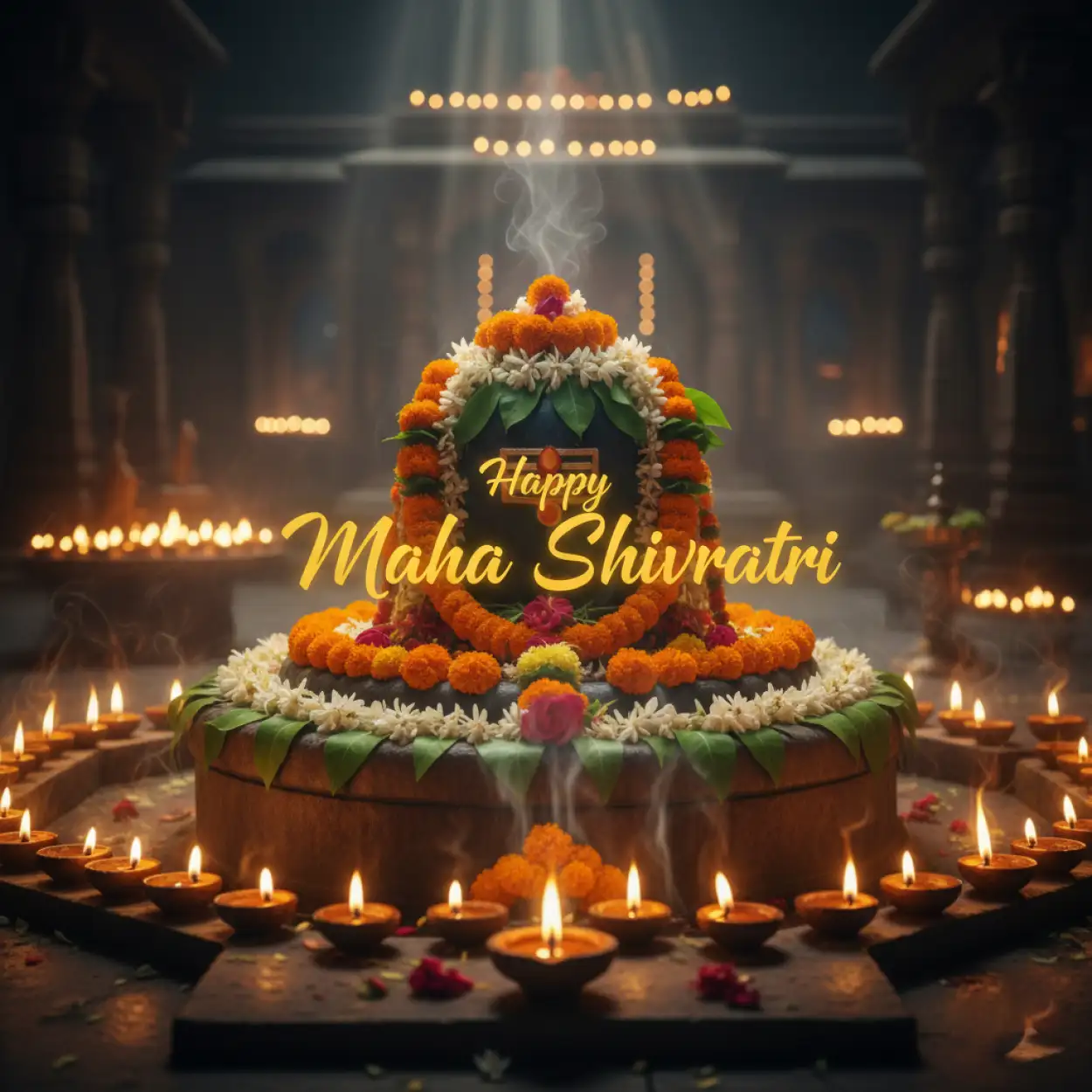 Free Download Happy Maha Shivratri Temple Night Images - High Quality Happy Maha Shivratri Background