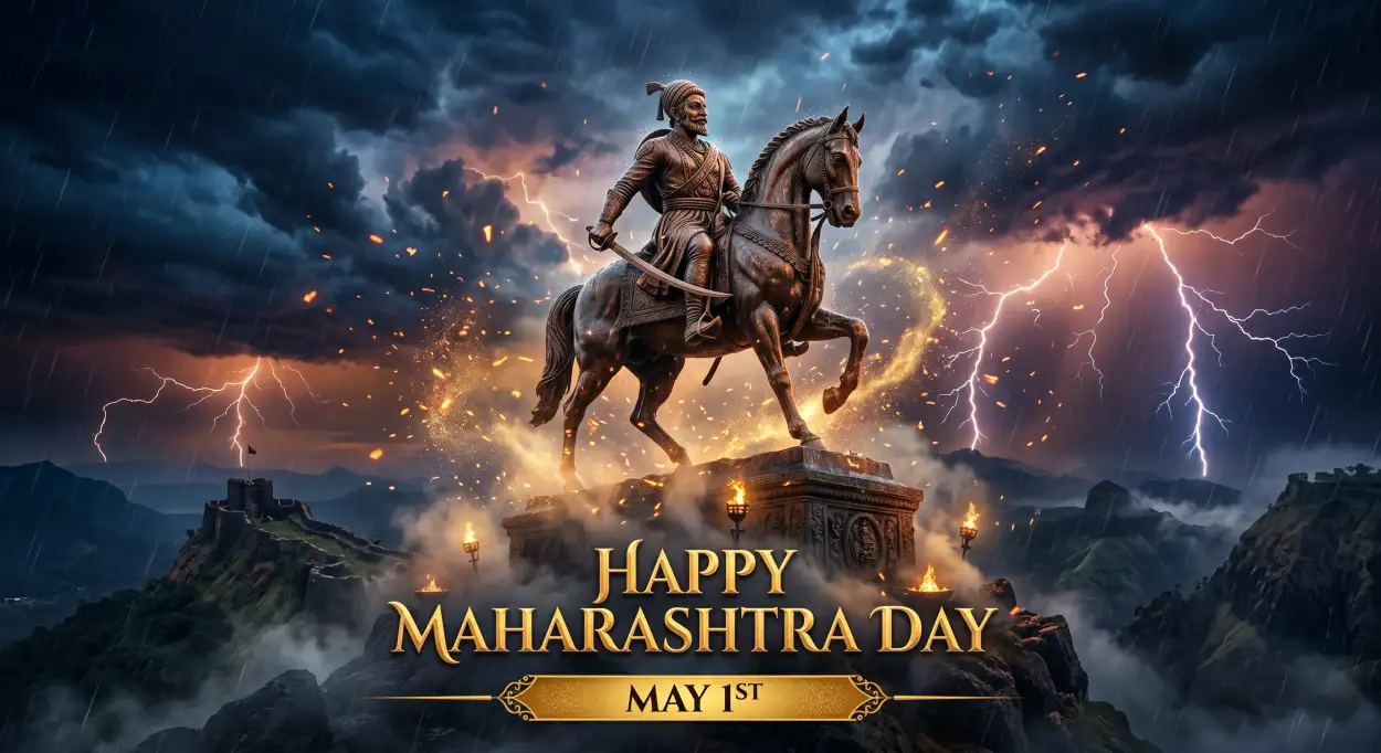 Free Download Happy Maharashtra Day 2026 Creative Poster Hd Free - High Quality Happy Maharashtra Day 2026 Image
