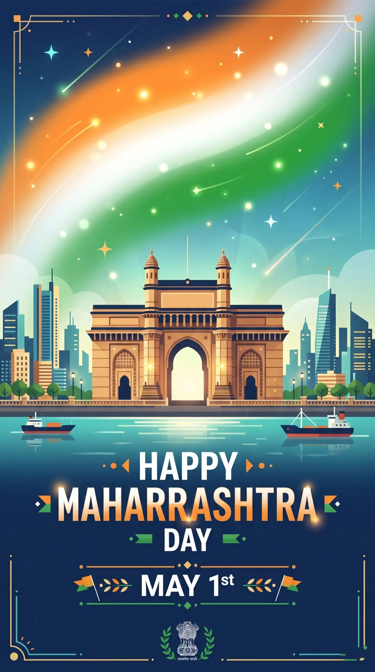 Free Download Happy Maharashtra Day 2026 Printable Poster Design - High Quality Happy Maharashtra Day 2026 Image