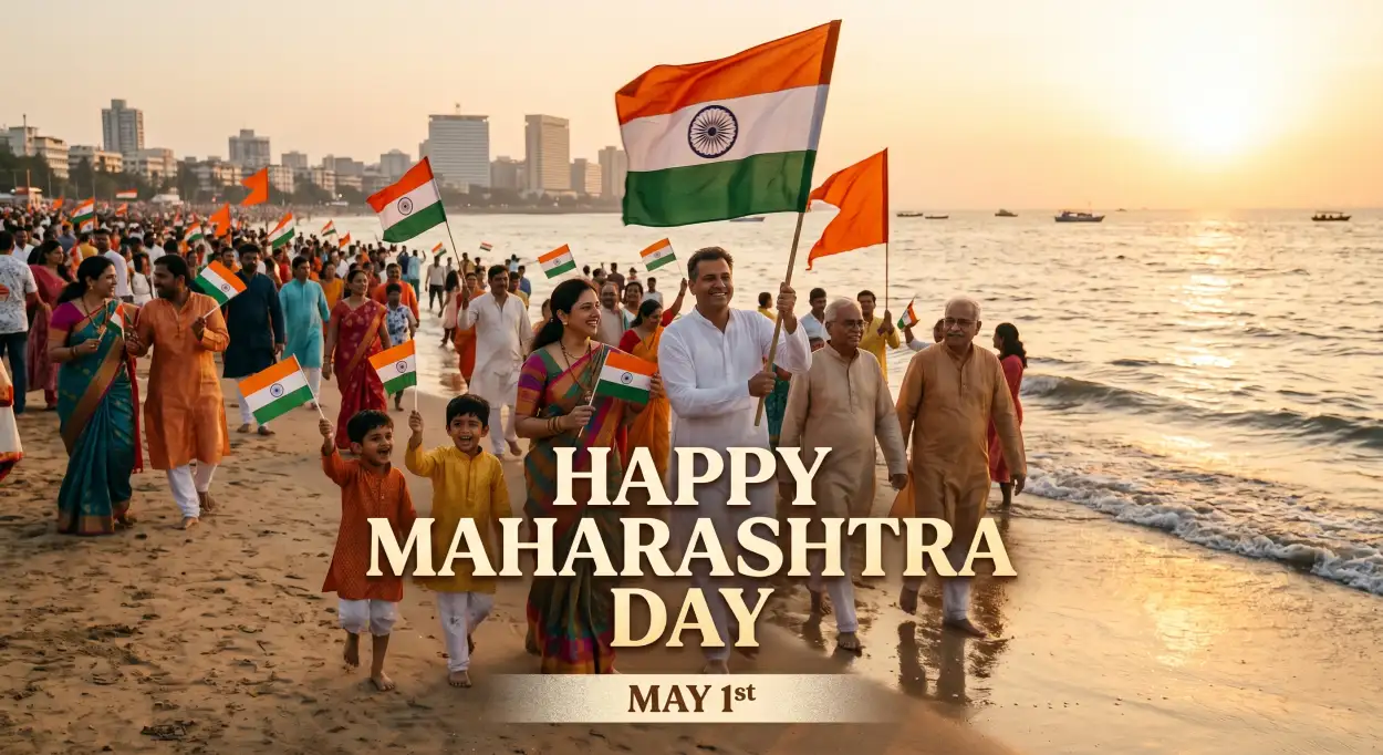 Free Download Happy Maharashtra Day 2026 - High Quality Happy Maharashtra Day 2026 Image