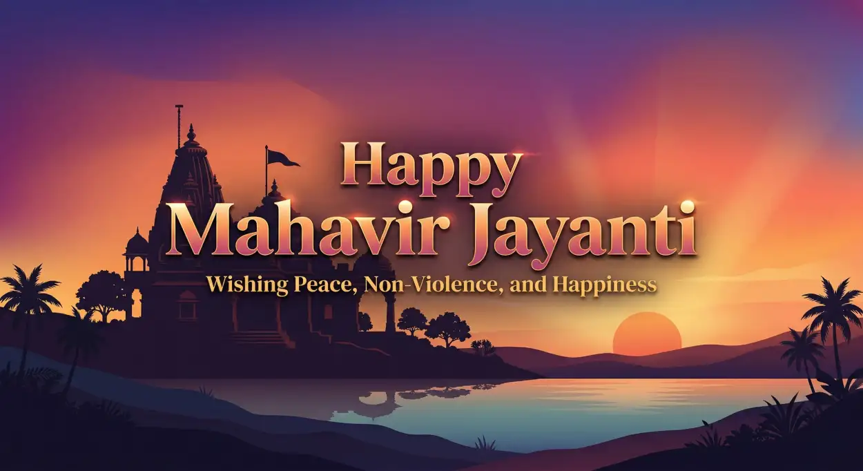 Free Download Happy Mahavir Jayanti 2026 Message - High Quality Happy Mahavir Jayanti 2026 Image