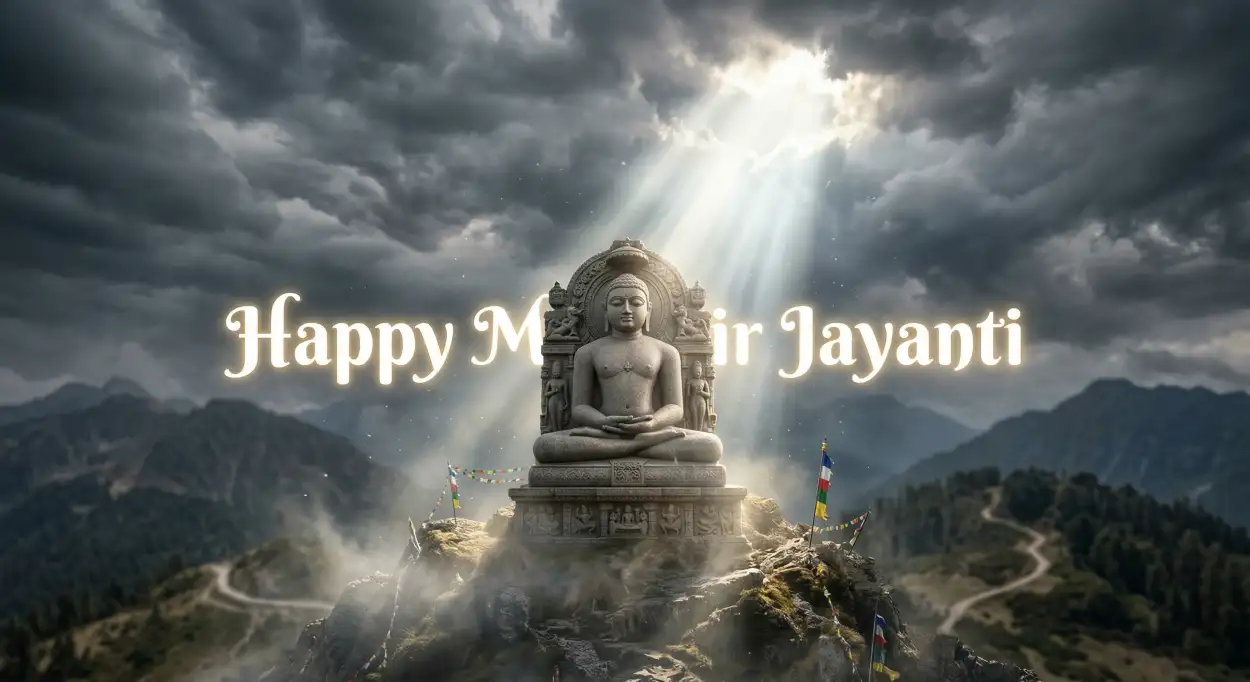 Free Download Happy Mahavir Jayanti 2026 Whatsapp Status - High Quality Happy Mahavir Jayanti 2026 Image