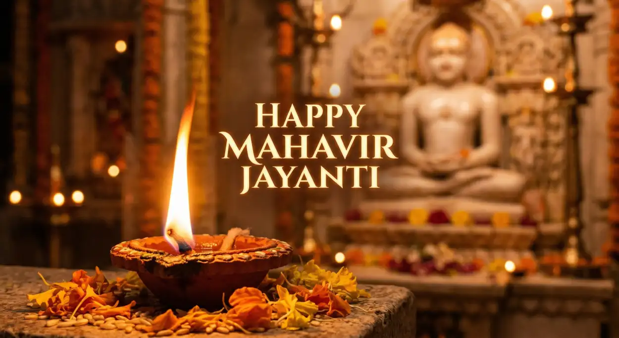 Free Download Happy Mahavir Jayanti 2026 Wishes - High Quality Happy Mahavir Jayanti 2026 Image