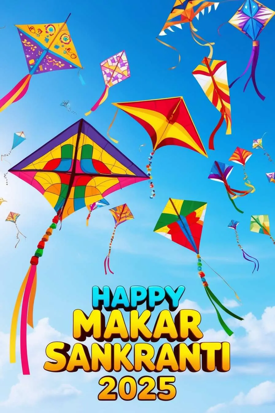 Free Download Happy Makar Sankranti 2025 Kites And Sun-themed Images - High Quality Happy Makar Sankranti 2025 Background