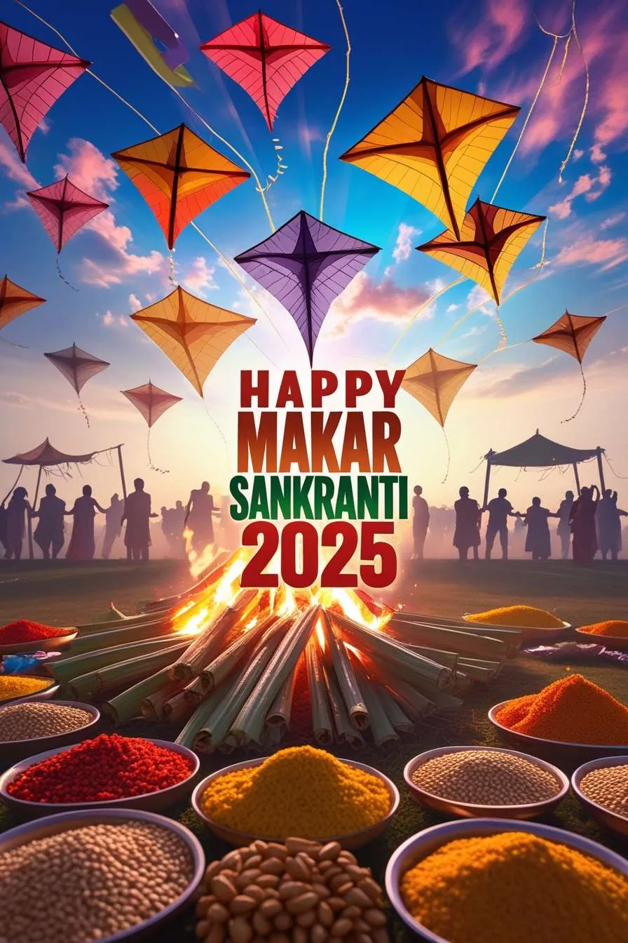 Free Download Happy Makar Sankranti 2025 Nature-themed Wallpapers - High Quality Happy Makar Sankranti 2025 Background