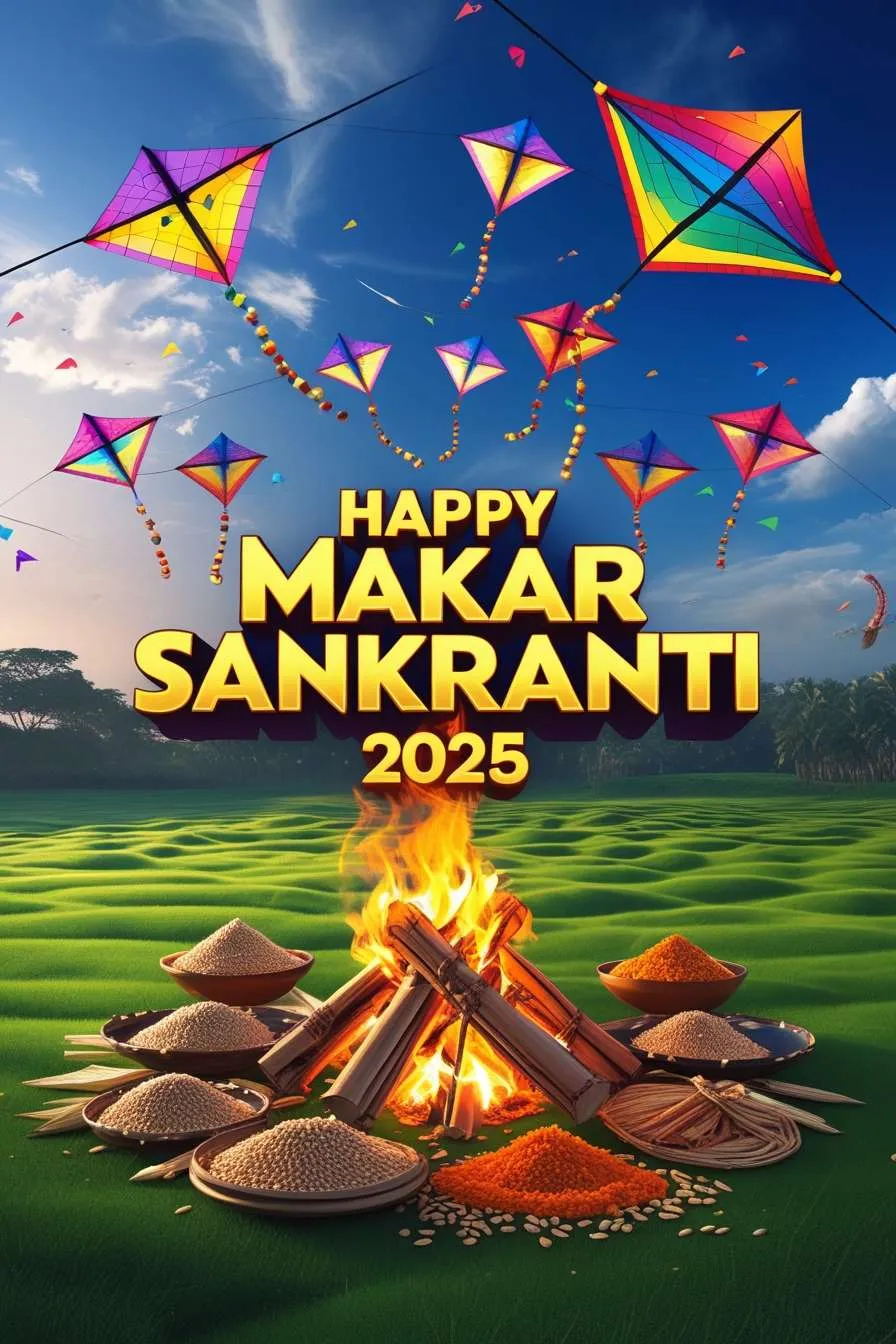 Free Download Happy Makar Sankranti 2025 Traditional Attire Photos - High Quality Happy Makar Sankranti 2025 Background
