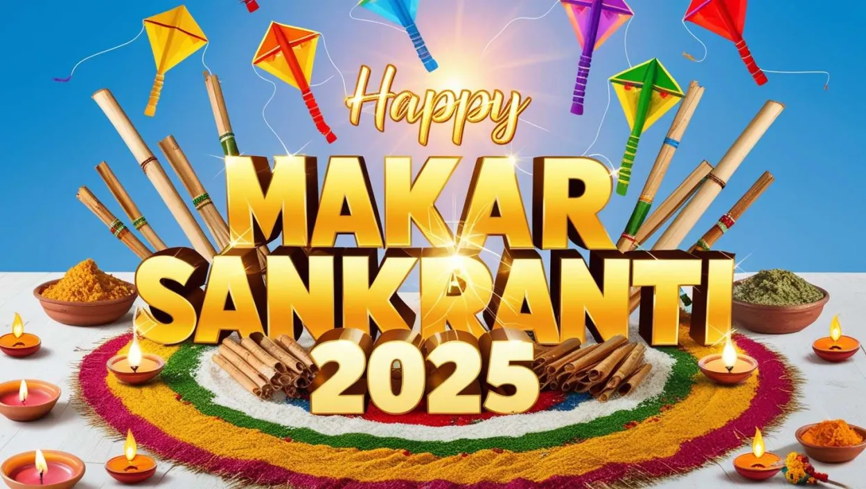 Free Download Happy Makar Sankranti 2025 Traditional Festival Greetings - High Quality Happy Makar Sankranti 2025 Background