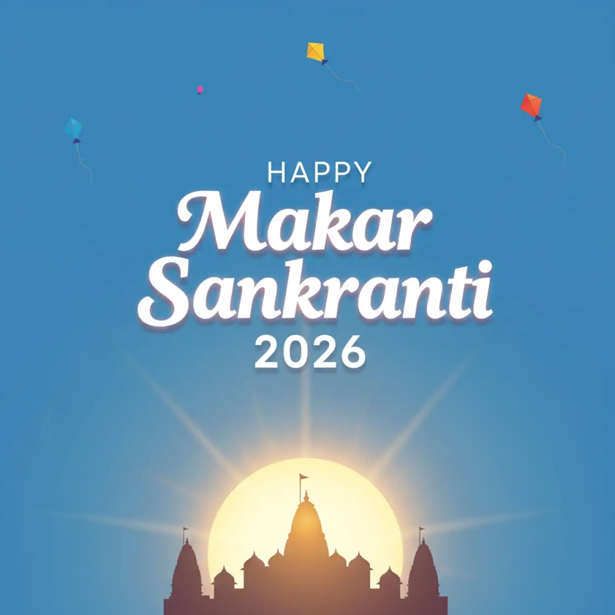 Free Download Happy Makar Sankranti 2026 Cartoon Vector Festival Illustration - High Quality Happy Makar Sankranti 2026 Image