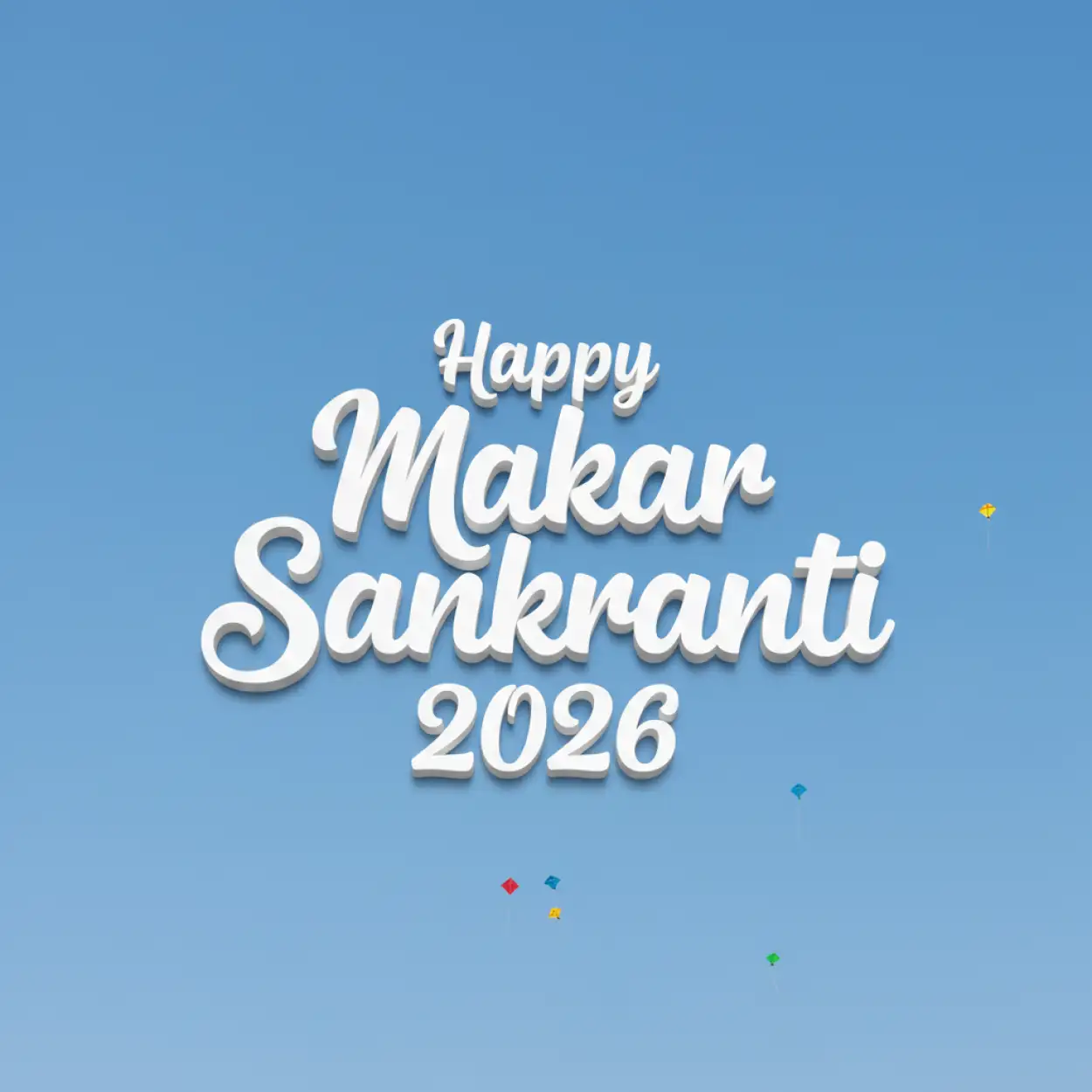Free Download Happy Makar Sankranti 2026 Happy Wishes Text Image Design - High Quality Happy Makar Sankranti 2026 Image