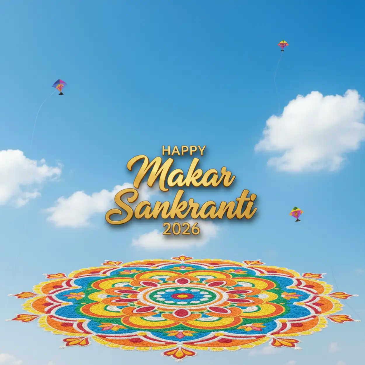 Free Download Happy Makar Sankranti 2026 North Indian Festival Celebration Images - High Quality Happy Makar Sankranti 2026 Image
