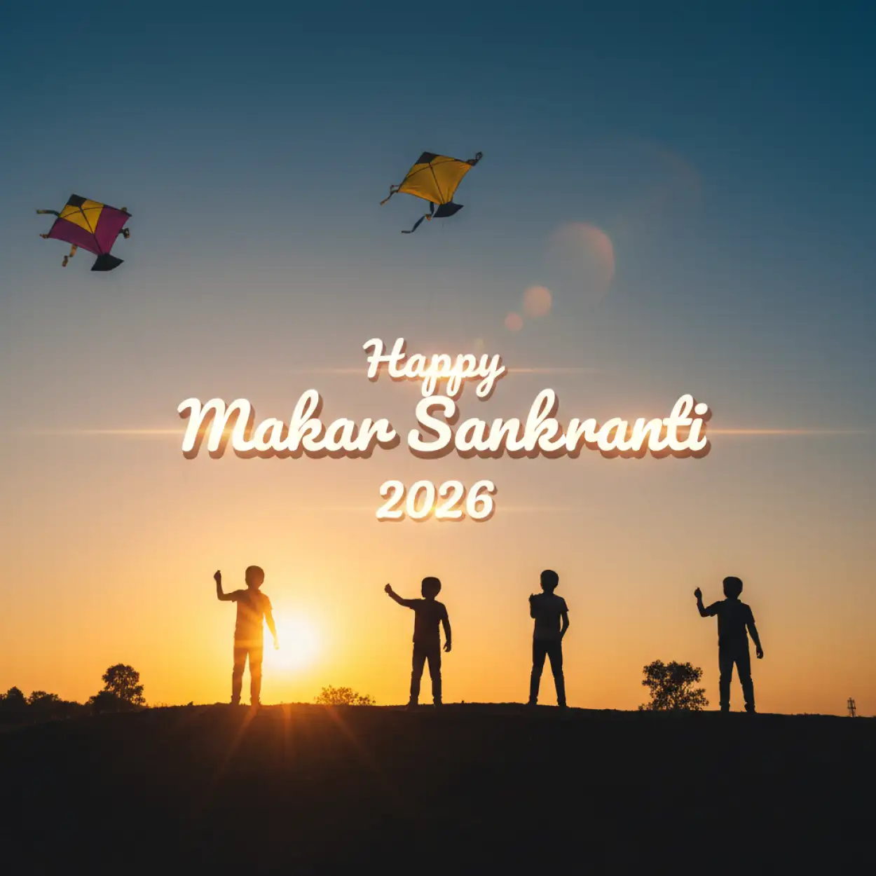 Free Download Happy Makar Sankranti 2026 Poster - High Quality Happy Makar Sankranti 2026 Png Background