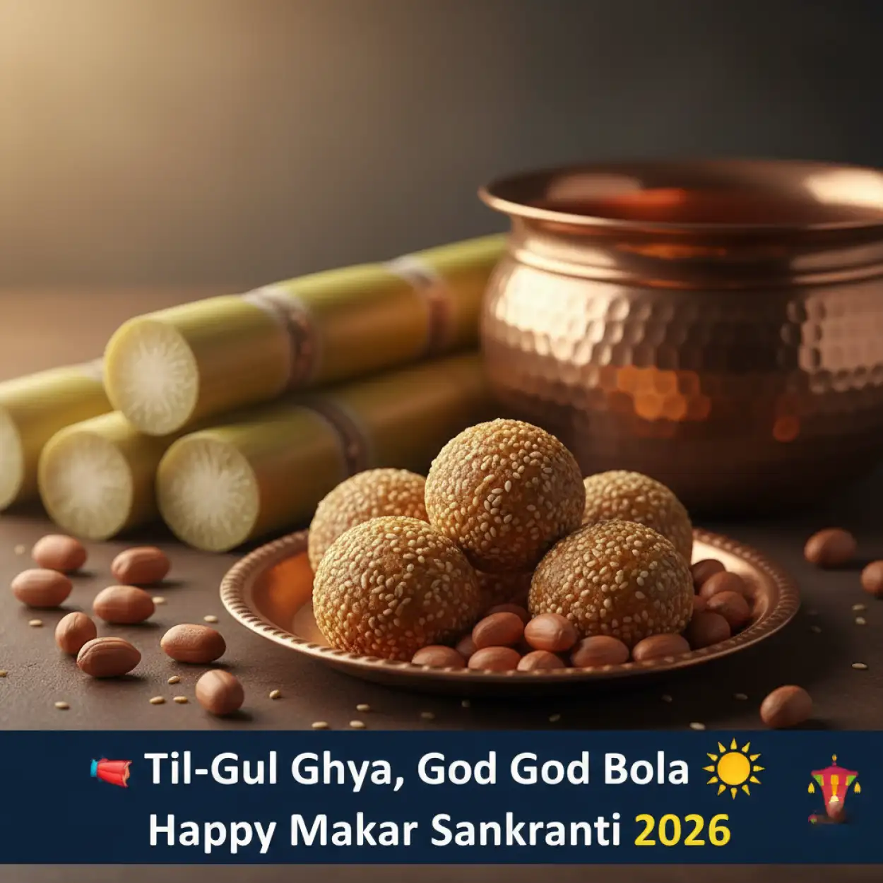 Free Download Happy Makar Sankranti 2026 Rural India Festival Scene - High Quality Happy Makar Sankranti 2026 Image