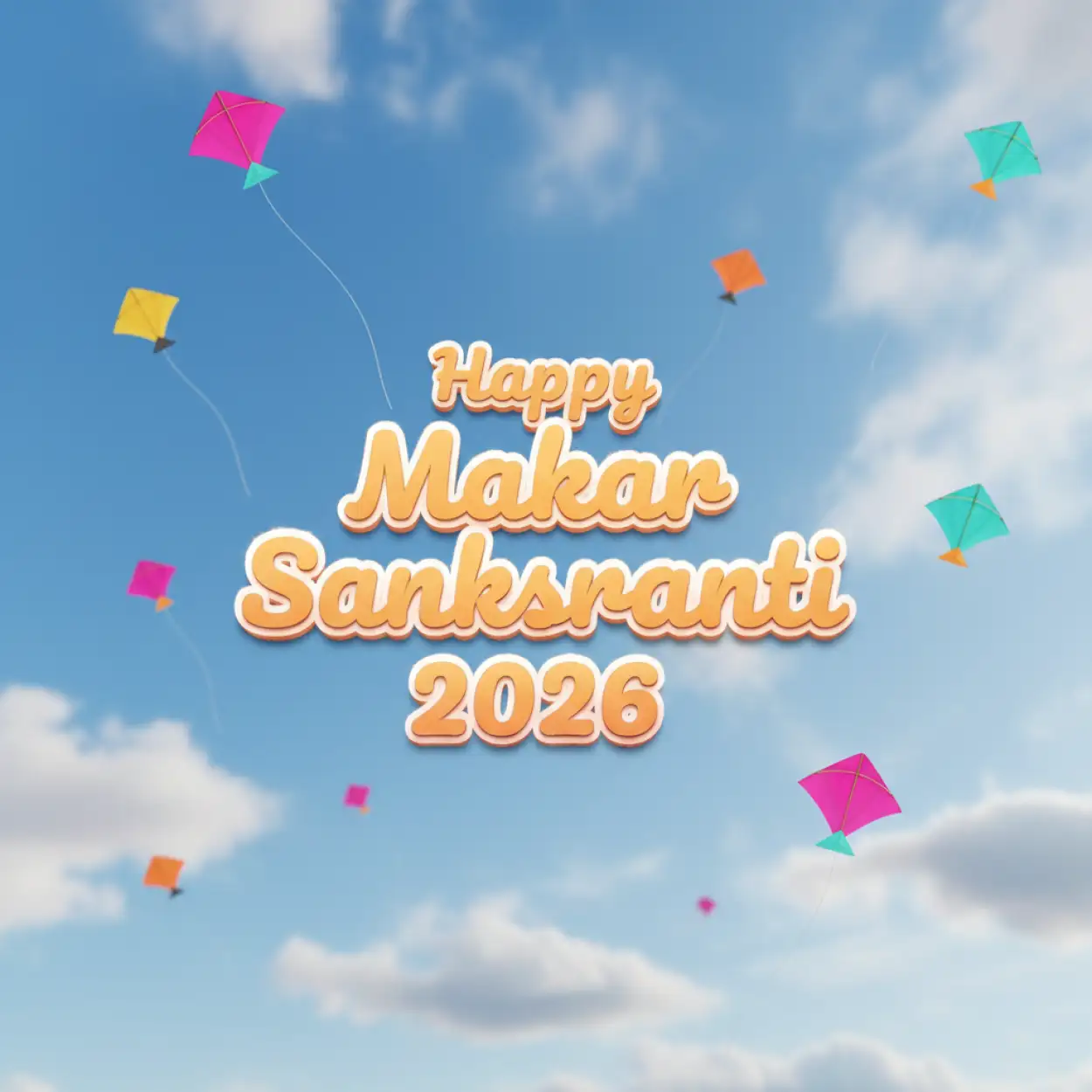 Free Download Happy Makar Sankranti 2026 Stylish Banner Design For Social Media - High Quality Happy Makar Sankranti 2026 Image